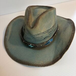 BULLHIDE GIRLS SUN WEST CONCHO STRAW HAT STYLE 2930